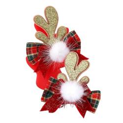 Damen Weihnachten Stirnbänder 3d -pailletten Antlers Haarband Wildleder -bogen Kopfstücke von UNeedVog