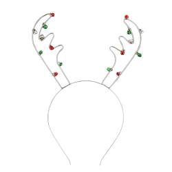 Frauen Weihnachten Stirnbänder Glockengeweih Stirnband Metall Dünne Kanten Haarbänder Weihnachts von UNeedVog