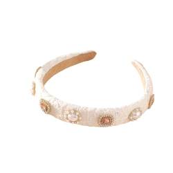 Frauen Weihnachten Stirnbänder Perle Strass Haarbänder Süße Rosa Weiße Kopfbedeckungen von UNeedVog