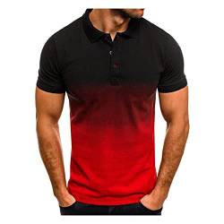 Polo Shirt Herren Shirts Kurzarm Fitness T-Shirt Sommergeschäft Casual Polos von UNeedVog