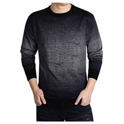 UNeedVog Herrenpullover Crewneck Pullover Pullover Langarmgeschäft Casual Strick Sweatshirts von UNeedVog