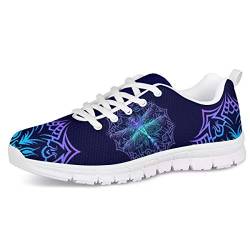 UOIMAG Mandala Dragonfly Trainer Unisex Atmungsaktive Mesh-Laufschuhe Leichter Freizeit-Sneaker zum Joggen Wandern 41EU von UOIMAG