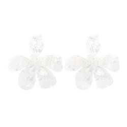 Große Acryl-Blumen-Tropfenohrringe Für Damen – Zarte, Elegante Weiße Ohrhänger Mit Übertriebenem Ohrstecker-Ornament, Charme, Schicker Schmuck, Hochzeits-Party-Accessoires, Mädchen-Geschenke, von UOMSKTY