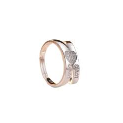 Luxus-Egagement-Ring Für Paare - Romantische S925 Ewigkeitsversprechen-Hochzeitsringe, Verstellbarer Ring Mit Zirkon-Intarsien, Herz, Charme, Exquisites Schmuckzubehör Für Frau Und Mann, Ein Paar von UOMSKTY