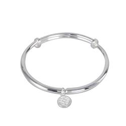 Minimalistischer, Geometrischer, Glänzender, Offener Armreif Für Damen - Statement-Mode, Verstellbares S925-Manschettenarmband, Kreis-Anhänger-Armbänder, Charm-Schick, Schmucktrend, Accessoires, von UOMSKTY