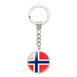 Schlüsselanhänger Mit Norwegen-Flagge – Trendiger Patriotischer Wende-Schlüsselanhänger, Modeaccessoires, Ornament, Charm, Neuheit, Zeitjuwel, Schmuck, Länderflagge, Reise-Souvenir, Geschenk, U von UOMSKTY