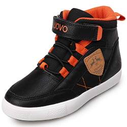 UOVO Kinderschuhe Jungen Turnschuhe Jungenstiefel Sneaker Outdoor rutschfeste weiche Stiefel Schwarz 29 von UOVO