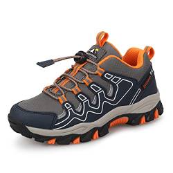 UOVO Turnschuhe Jungen Wanderschuhe Sneakers Kinder Trekking Schuhe Outdoor Sportschuhe Laufschuhe 27 von UOVO