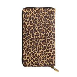 Coole Geparden-Leoparden-Geldbörse mit Reißverschluss, Unisex, Kosmetiktasche für Party, Reisen, Urlaub, Geschenke, Schwarz , Einheitsgröße von UPIKIT
