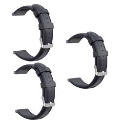 UPKOCH 3 Stk Kompatibel Damen Armband 22 Mm Armband Silikonarmbänder Lederarmband Für Herren Schnellspannband Für Männer Uhr Männer Und Frauen Repräsentativer Gürtel von UPKOCH