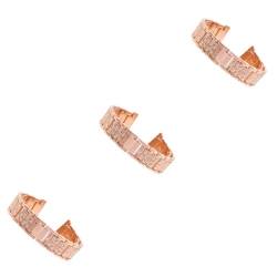 UPKOCH 3St Gurt trendige Armbänder für Frauen Band Diamant-Dress-Up-Riemen Edelstahluhr uhrenarmbänder stylischer Riemen Armbänder Zubehörteile Strasssteine Komponente Aluminiumlegierung von UPKOCH