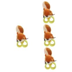 UPKOCH 4 Stück tierischer Sexring Hase Babyspielzeug Tierschlaguhr Plüschtier halloween party Spielzeuge ausgestopftes Tier Slap-Armband-Spielzeug Armband für Kinder Handgelenk Knopf von UPKOCH
