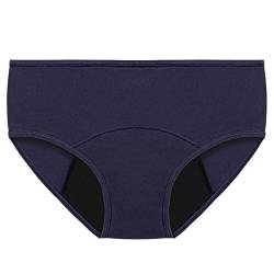 UPOI Perioden Unterwäsche Postpartum Menstruationsunterwäsche Frauen Bikinihose High Waist Menstruation Slip Starke Blutung Auslaufsichere Perioden Unterhose Baumwolle Saugfähige Unterhosen von UPOI