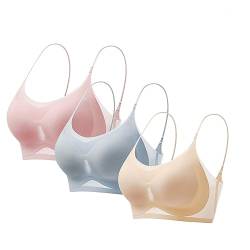 Wmbra BH Haltungskorrektur BH Damen Nahtloser Spitzen BH ohne Bügel Damen Push Up BH Gepolsterter Weicher Atmungsaktiver Sport BH Alltags BH Für Senioren Sexy Dessous Bralette Keine Ränder von UPOI