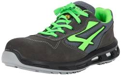 U-Power Red Lion Point, Unisex-Sicherheitsschuhe, leichte, flexible, pannensichere Lederturnschuhe, mit Infinergy-Einsatz, mit Aluminium-Zehenkappen - Grey & Green 43 von UPOWER