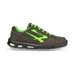 U-Power Red Lion Push, Unisex-Sicherheitsschuhe, leichte, flexible, pannensichere Lederturnschuhe, mit Infinergy-Einsatz, mit Aluminium-Zehenkappen - Grey 37 von UPOWER