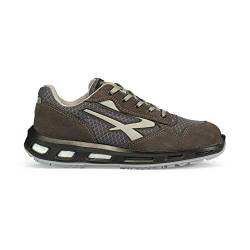 U-Power Red Lion Push, Unisex-Sicherheitsschuhe, leichte, flexible, pannensichere Lederturnschuhe, mit Infinergy-Einsatz, mit Aluminium-Zehenkappen - Grey 40 von UPOWER