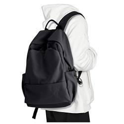 UPPACK Rucksack für Damen, Schule, ästhetisch, violett, für Herren, leichter Turnrucksack, College-Tasche für Damen und Herren, Schwarz, Tagesrucksäcke von UPPACK