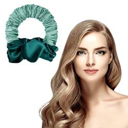 URAQT Heatless Curling Haarband, Weiches Keine Hitze Pferdeschwanz Haarband Lockenwickler, 2022 Neue Scrunchie Rollers Magic Hairdresser Tools für Lange Haare, DIY-Styling (Grün) von URAQT