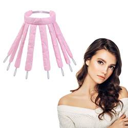 URAQT Heatless Curls Band, Octopus Lockenwickler große Locken, 2022 Neu Hitzefrei Lockenwickler, Silk Hair Curler, Wave Formers über Nacht DIY Haarstyling Tools (Rosa) von URAQT