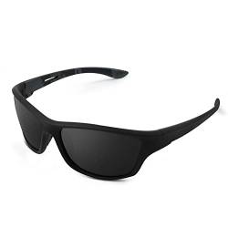 URAQT Sportbrille, Polarisierte Sonnenbrillen Fahrradbrille für Herren Damen, Superleichtes Unzerbrechlicher Sport Radsportbrillen mit UV 400 Schutz Zum Angeln Fahrrad Laufen Radfahren Golf von URAQT