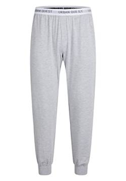 URBAN QUEST Men's Sweat Pant Herren I Jogginghose Viskose, Baumwolle Und Elastan I Weiß Trainingshose S/XXL Sweatpants, Grey von URBAN QUEST