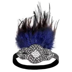 20er-Jahre-Feder-Stirnband Feder-Stirnband Fascinator-Stirnband Flapper-Stirnband 20er-Jahre-Haarschmuck mit Kristallperlen 1920er-Jahre-Stil Braut-Stirnband von URFEDA