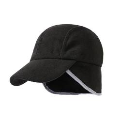 Herren Baseballmütze Wintermütze mit Ohrenklappen, Winter Fliegermütze Trappermütze Winddicht Warm Wintermütze mit Ohrenklappen Unisex Baseball Cap Bombermütze Russenmütze für Damen Herren von URFEDA