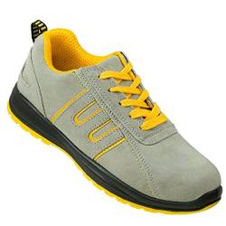 URG Arbeitsschuhe Sicherheitsschuhe Sportdesign Schutzschuhe Leder Stahlkappe S1 (219-N) (40) von URG