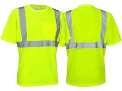 URG Warn T-Shirt Warnschutz Shirt Hi-Viz Kurzarm gelb orange Safestyle (TR (L) von URG