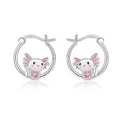 Axolotl Hoop Ohrringe 925 Sterling Silber Hyposensitivität Niedliche Axolotl Ohrringe Axolotl Schmuck Geschenk Für Frauen Mädchen Teenager von URONE