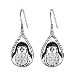 Pinguin Ohrringe Sterling Silber Pinguin Schneeflocke Ohrringe Pinguin Schmuck Geschenke für Frauen Mädchen von URONE