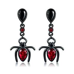 Spinnen-Ohrringe Sterlingsilber Spinnen-Ohrringe Gotik-Halloween-Schmuck Geschenke für Frauen und Mädchen von URONE