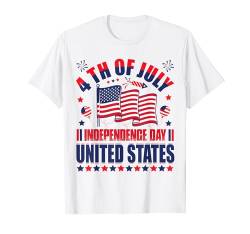 4th Of July Independence Day United States T-Shirt von USA Patriotic Apparel Unabhängigkeitstag