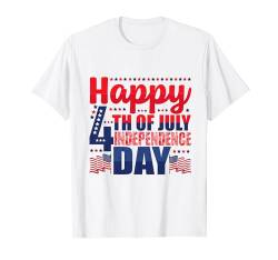 Happy 4th Of July Independence Day T-Shirt von USA Patriotic Apparel Unabhängigkeitstag