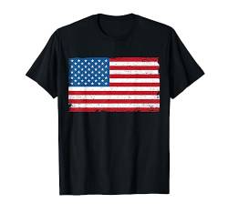 USA American Flag Distressed T-Shirt von USA Patriotic Apparel Unabhängigkeitstag