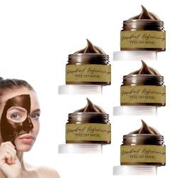 Heykomi Herbal Refining Peel-Off-Gesichtsmaske, Reinigende Mitesserentferner-Maske, Verfeinernde Peel-Off-Gesichtsmaske Für Alle Haut, Verbessert Die Hautstruktur Und Elastizität (5PCS) von USMASK