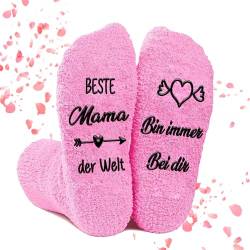 UTEFIF Muttertagsgeschenk Geschenke Socken - Beste Mama der welt Bin immer Bei dir, Oma Mama Socken Geschenk Weihnachten Geschenke Geburtstag Geschenke, Geschenkideen für die Mutter von UTEFIF
