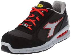 Arbeitsschuh/Laufschuh RUN NET AIRBOX LOW S3 SRC, ASPHALT/SILVER/RED, Gr. 39 von UTILITY DIADORA