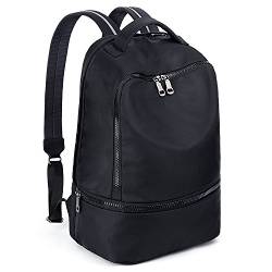 UTO Mode Rucksack Damen Sporttasche Reflektierende Schultergurte Wasserdichte Fach Shop Schuhe Wet Windel Schwarz von UTO