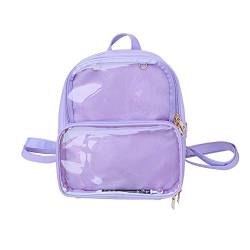 Ita Bag Rucksack Pins Display Rucksack Transparent Fenster Candy Farbe Tagesrucksack, Violett - violett - Größe: 17 EU von UULMBRJ