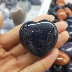 UYCUODLUY Probe natürliche Liebe Herz Stein Charms blau und rot Sandstein Kristall Stein Charms Perlen natürlich for die SchmuckherstellungStein Kristall von UYCUODLUY