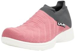 UYN Damen 3D Ribs Sneaker, Pink/Charcoal, 38 EU von UYN