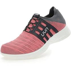 UYN Damen 3D Ribs Tune Sneaker, Pink/Charcoal, 35 EU von UYN