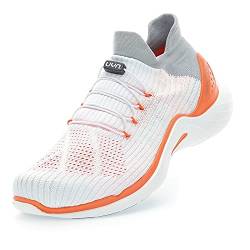 UYN Damen City Running Sneaker, White/Orange, 35 EU von UYN