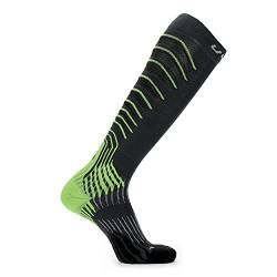 UYN Damen Compression Socken, Grey/Lime, 35/36 von UYN