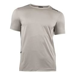 UYN Herren Freemove Technical Roundneck T-Shirt, Pearl Grey/Anthracite, XXL von UYN