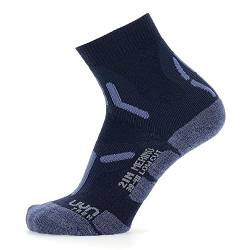 UYN Herren Trekking 2In Merino Low Cut Socken, Navy/Jeans, 39/41 von UYN