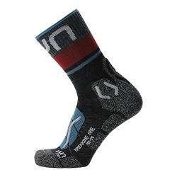 UYN M Trekking One Merino Socks Grau - Merino Atmungsaktive komfortable Herren Wandersocken, Größe 39-41 - Farbe Anthr von UYN