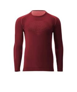 UYN Men's EVOLUTYON Comfort UW LG_SL. T-Shirt, Anspruchsvolles Rot/Bordeaux/Bordeaux, XXL von UYN